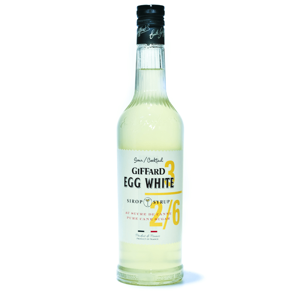 GIFFARD EGG WHITE est un sirop au sucre de canne et au blanc d'oeuf